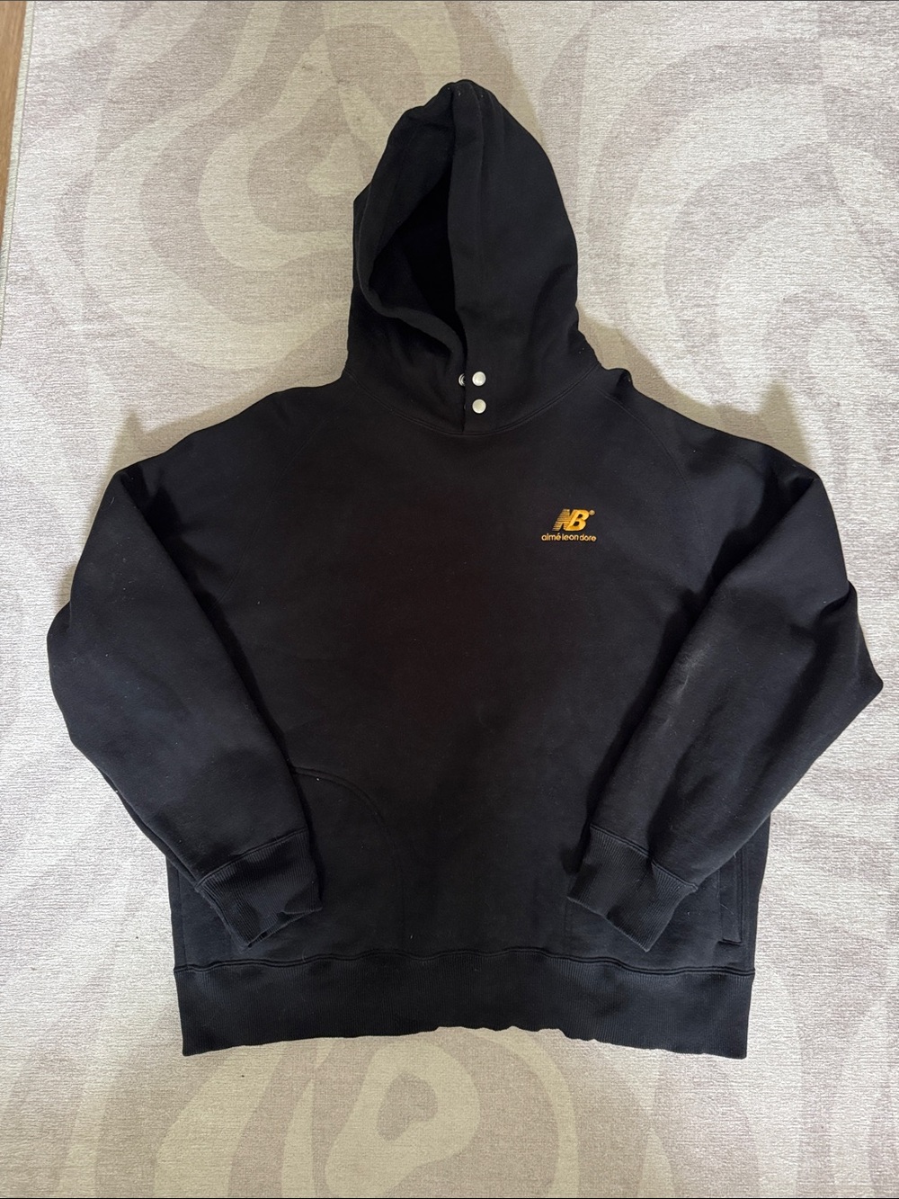 Aime Leon Dore x New Balance Black Hoodie